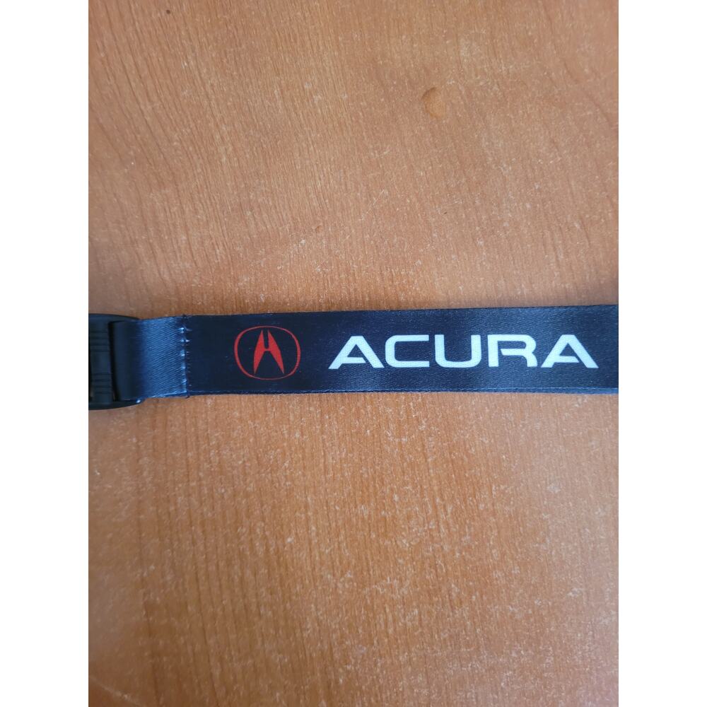 (X2) Best Car Key Holder Brand Acura Black and red One Size Lanyards with Clips - Picture 3 of 7